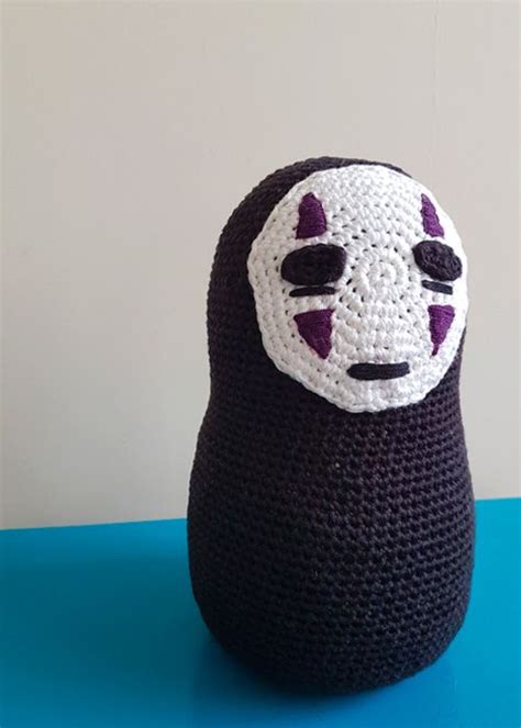 Studio Ghibli No Face Crochet Door Stopper Free Crochet Pattern One