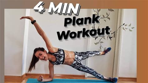 4 MIN PLANK WORKOUT Vezbe Za Ravan Stomak No Equipment Ksenija Krstic