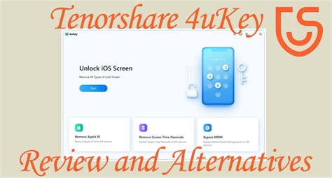 Tenorshare 4uKey For IPhone Review And Alternatives