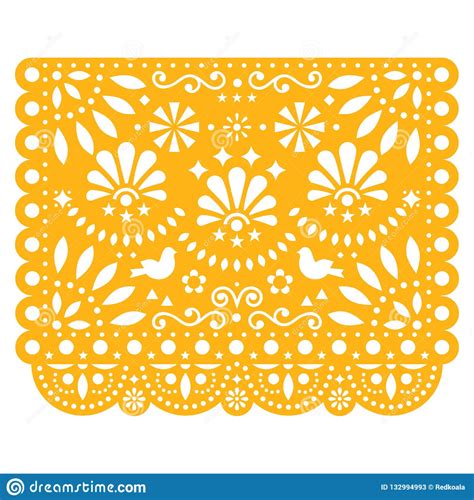 Diseño Del Vector De Papel Picado Del Feliz Cumpleaños Decoración