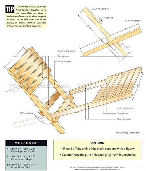 1572 Folding Chair Plans Outdoor Furniture Plans And Projects