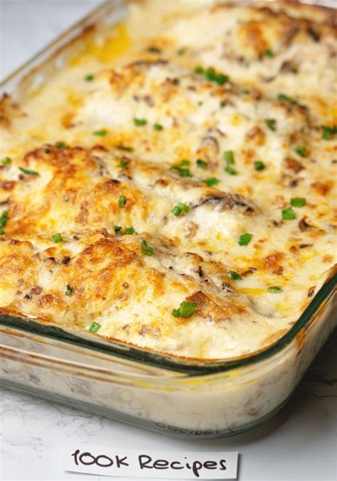 Creamy Chicken Bake Recipe 100krecipes