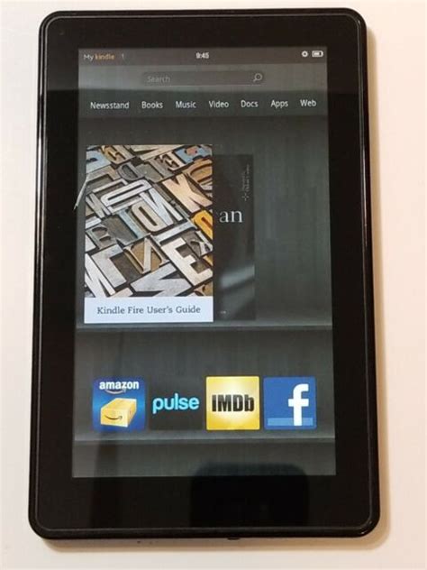 Amazon Kindle Fire D01400 8GB 7" WI-FI Black Tablet | eBay