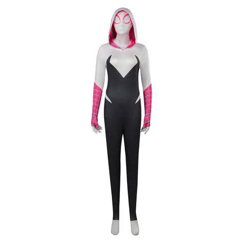 Spider-Man: Across The Spider-Verse Gwen Stacy Cosplay Costume Hallowe ...