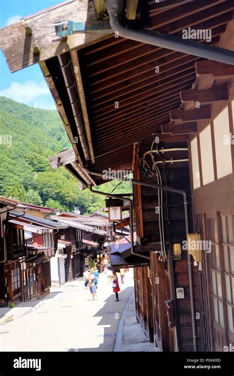 Narai Juku A Post Town Of The Nakasendo Trail Kapan Stock Photo Alamy