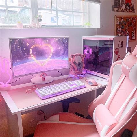 Purple Gaming Setup Anime One of the coolest gaming setups i ve seen by far