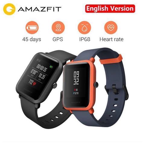 Ready Stock Amazfit Bip English Version Black Colour Mobile Phones