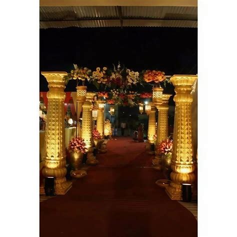 Golden Fiber Wedding Pillar At Rs In Jaipur Id