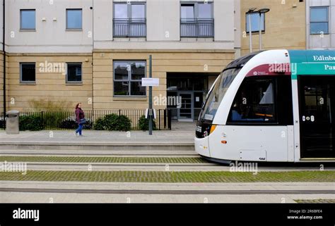 Edinburgh Scotland Uk Th Jun The Tram Extension To Newhaven