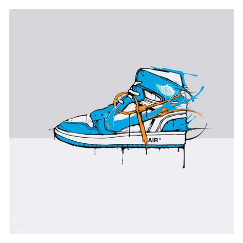 Download Blue Sneakers Art Wallpaper