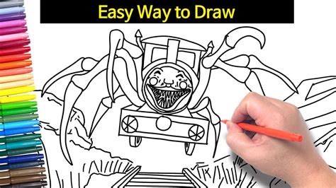 How To Draw Choo Choo Charles Youtube