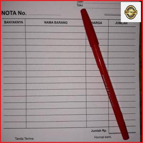 Jual Buku Nota Kontan Besar 3 Ply Ncr 3 Rangkap Nota Kontan Besar