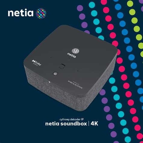 Netia Grupa Polsat Plus Dekoder Netia Soundbox 4K Android TV Logo