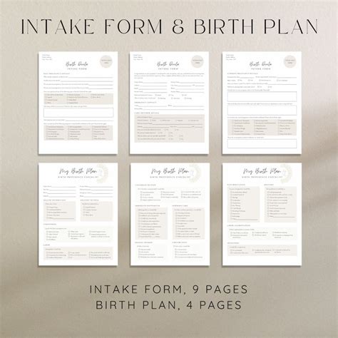 Birth Doula Contracts And Intake Forms Bundle For New Clients Birth Doula Intake Forms Birth