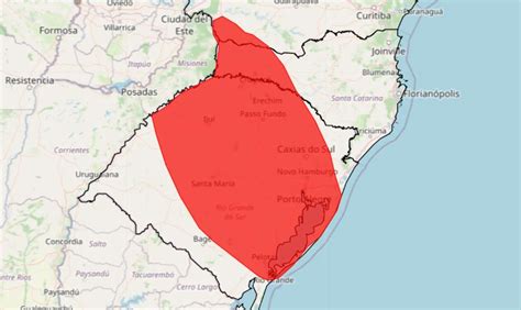 Sul Em Alerta Vermelho Tempestade Ventos Fortes E Granizo Amea A A