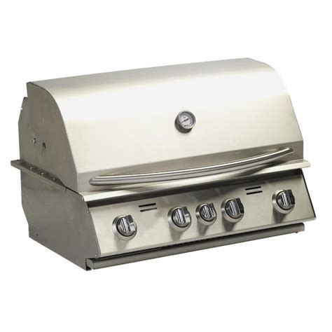 Bullet Stainless Steel 4 Burner Built In Grill At