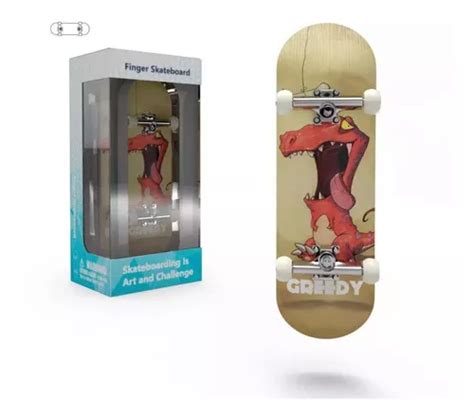 Fingerboard Skate De Dedo Profissional Completo Dinosaur Parcelamento