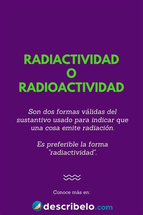 Radioactividad o radiactividad Palabras de ortografía Ortografia