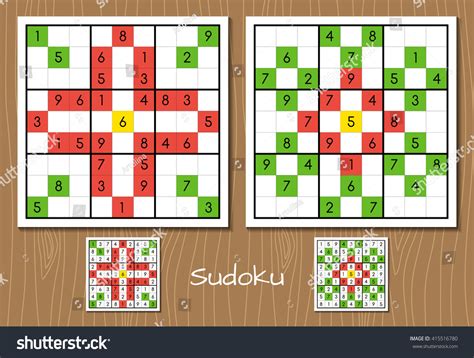 Conjunto Vectorial De Nivel Duro Sudoku Vector De Stock Libre De