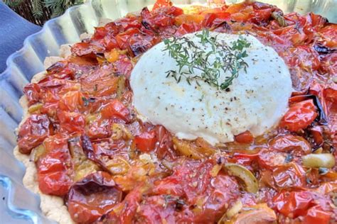 Recette De Tarte Aux Tomates Confites Et Ch Vre Frais