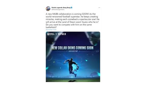 Moonton Kolaborasi Dengan Neymar Jr Di Mobile Legends Bang Bang