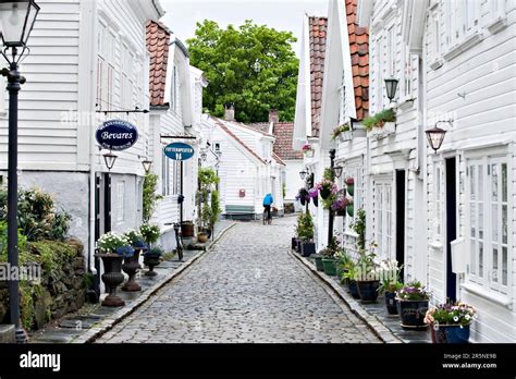 Gamle Stavanger Street Old Th Century Stavanger Rogaland Norway