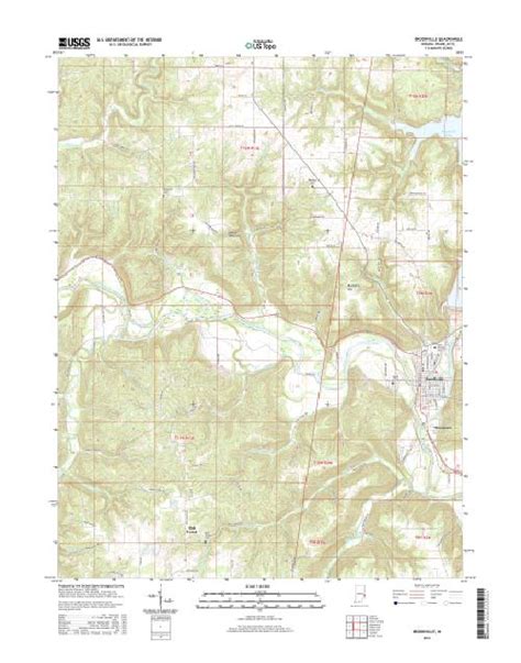 Mytopo Brookville Indiana Usgs Quad Topo Map