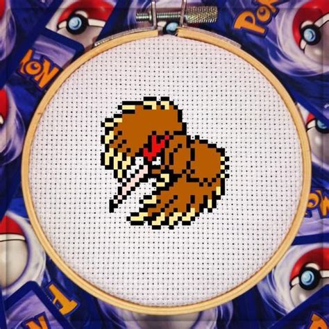 Pok Mon Fearow Bit Pixel Cross Stitch Pattern Pdf Etsy Uk