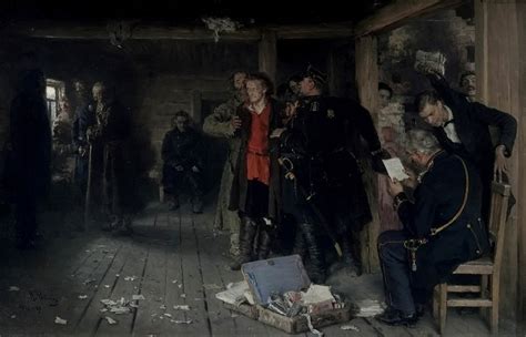 The arrest of the propagandist — Ilya Repin