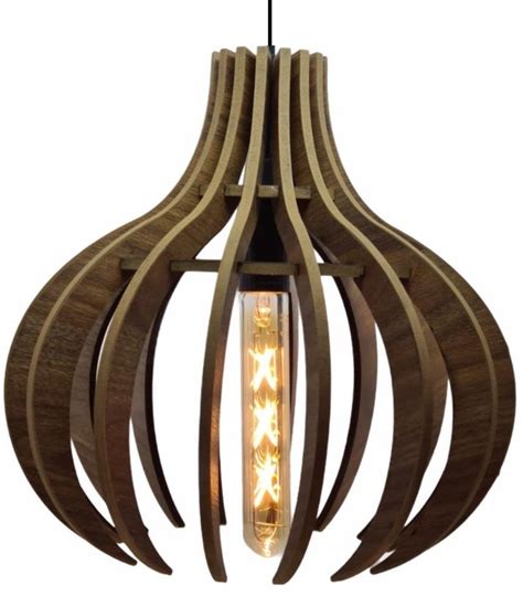 Luminária Lustre Pendente Madeira Área Gourmet Churrasco MDF