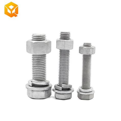 Hot DIP Galvanized 1 2 5 8 3 4 7 8 HDG Hex Head Machine Bolt With