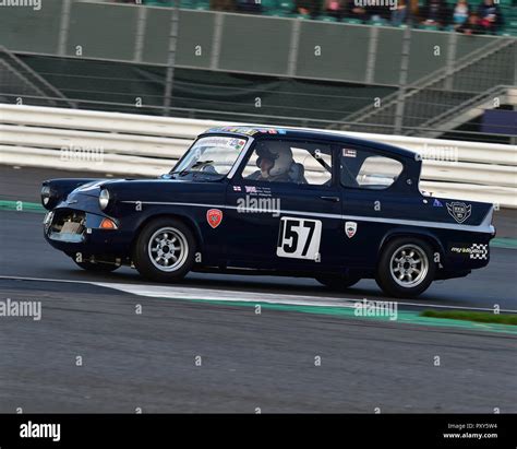 Jo Gomm Ford Anglia E Hscc Hrsr Historic Touring Cars