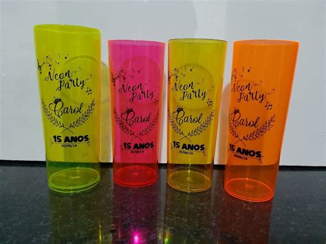 Copos Neon Long Drinks Personalizados Elo Produtos Especiais