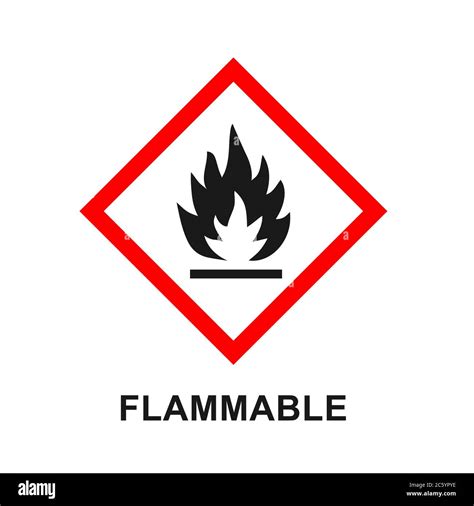 Warning Sign Extremely Flammable Symbol Hi Res Stock Photography And