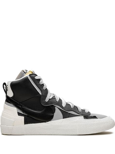 Nike Sacai X Nike Blazer Mid High Top Sneakers Farfetch High Top