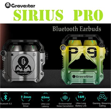 Gravastar Sirius Pro True Wireless ENC Earbuds IPX5 Water Resistance