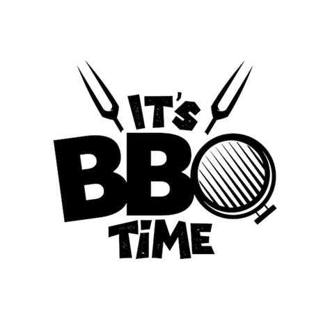 Premium Vector It S Bbq Time Retro Logo Emblem