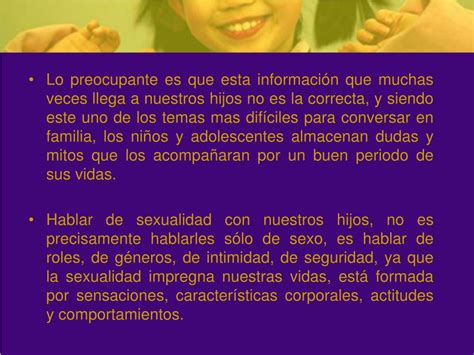 PPT Cómo hablar de sexualidad a nuestros hijos PowerPoint