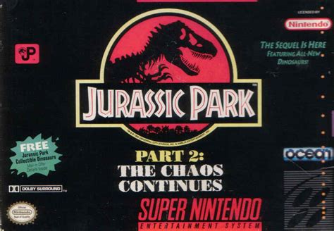 Jurassic Park Part 2 The Chaos Continues Box Covers MobyGames