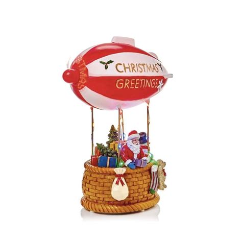 Lit Animated Christmas Hot Air Balloon Balloons Animated Christmas Hot Air Balloon