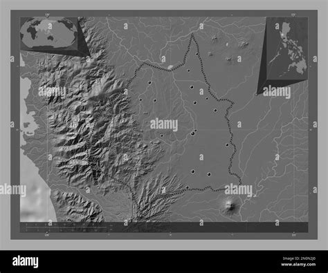 Tarlac Province Of Philippines Bilevel Elevation Map With Lakes And