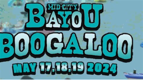 New Orleans Bayou Boogaloo releases 2024 lineup