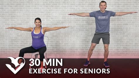 20 Min Exercise For Seniors Elderly And Older People Hasfit Free Full Length Workout Videos