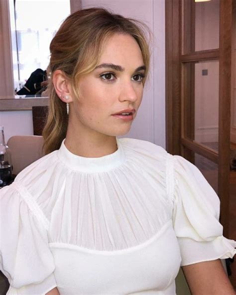 Lily James Big Tits Busty Actress Nude Onlyfans Leaked Photo