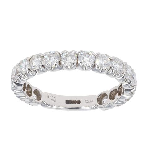 18ct White Gold 2 00ct Diamond Eternity Ring RAMS7940000955 O