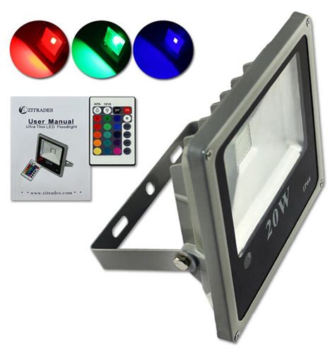 20W Ultra Thin High Quality RGB Waterproof IP66 LED FloodLight LED