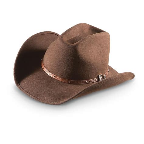 Scala™ Cowboy - style Wool Felt Western Hat - 221885, Hats & Caps at ...