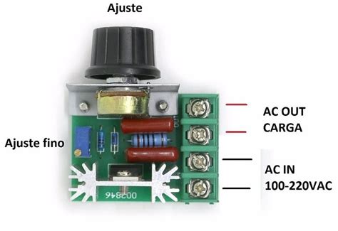 Dimmer Regulador De Voltaje Por Scr W Vistronica Sas