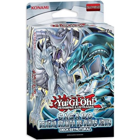 Deck Estrutural Yu Gi Oh Saga do Dragão Branco de Olhos Azuis YuGiOh