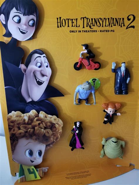 McDonald S Happy Meal Display Hotel Transylvania 2 Complete Set Of 6